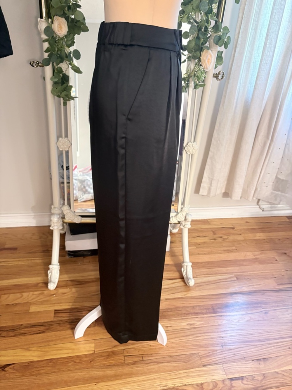 a new day Charcoal Pleated Trousers - Picture 4 of 5